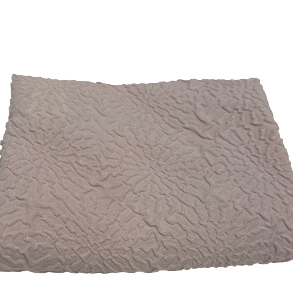 DKNY Textured Geometric Pillow Sham 20x30 Blush Pink Tie Closure Queen Bed Decor